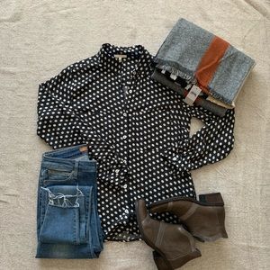 Matty M Polka Dot Blouse